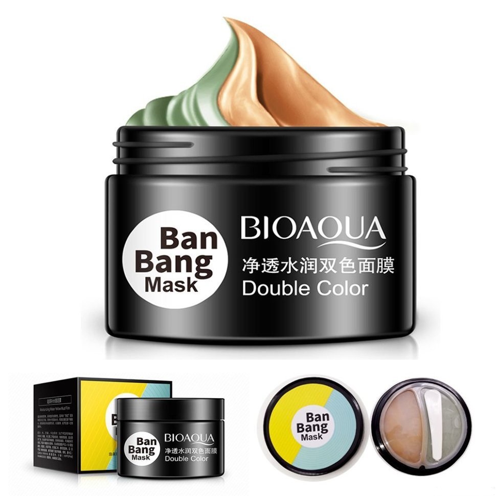 Двойная маска для лица BIOAQUA BAN BANG 50+50ml