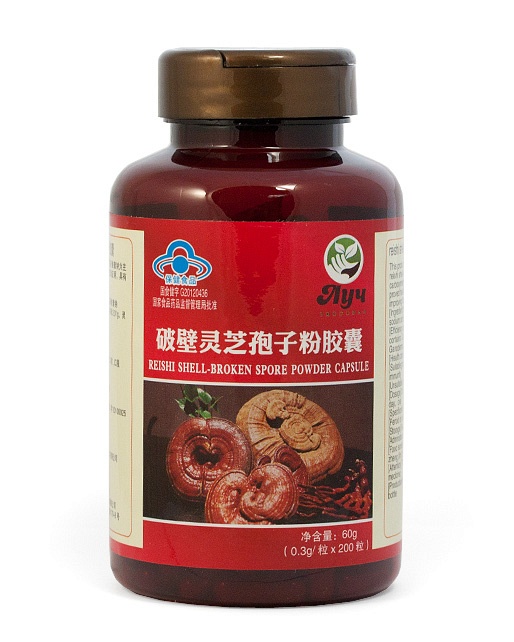 Капсулы "Споры гриба Линчжи (Рейши)" (Reishi shell-broken spore powder) Baihekang brand